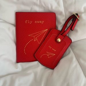 Boutique passport holder & luggage tag NWOT